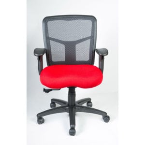 Red Padded Office Chair