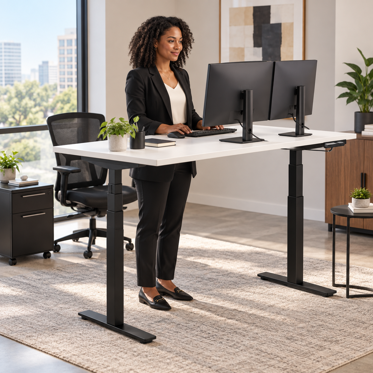 Height Adjustable Table - Stand Up Desk - Image 2