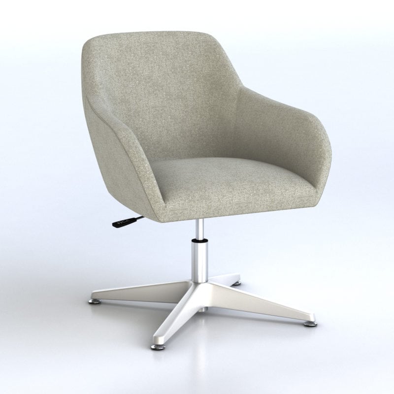 Fabric Swivel Chair Low Back Office Furniture EZ