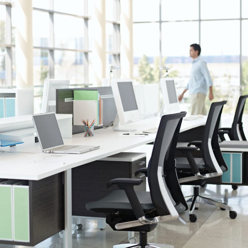 Collaborative Desk Options by Bridges II Office Furniture EZ
