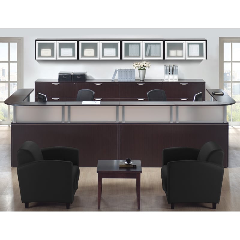 Double Reception Desk With Ample Storage Office Furniture EZ Denver