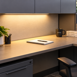 Under cabinet lights for office desks