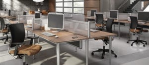 dividing your office space - team work station