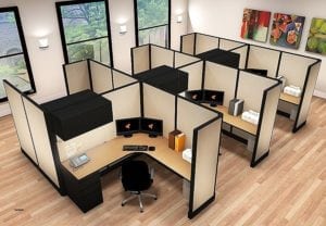 dividing office space on a budget cubicles