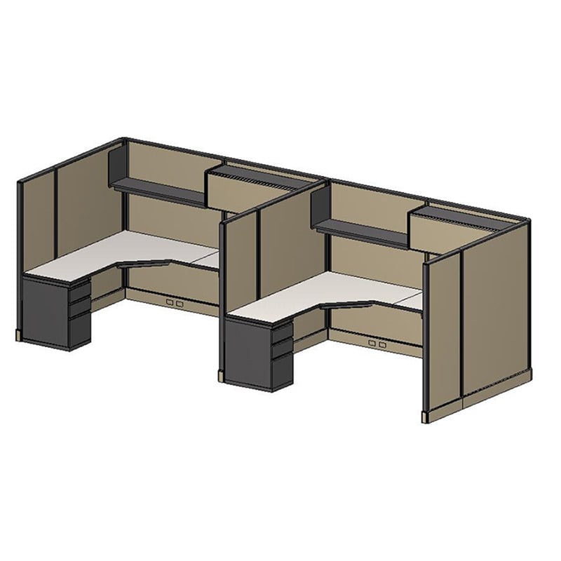 8x6' Loaded Remanufactured Cubicles 1 8x6' Loaded Remanufactured Cubicles