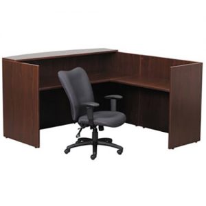Basic Reception L Desk With Small Countertop