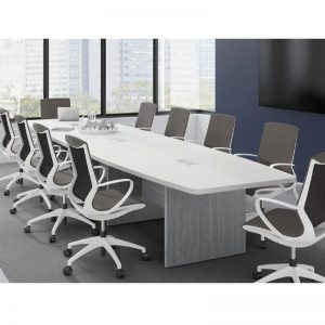 Boat Shape Conference Table 8-20 feet, Panel Leg