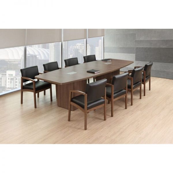 Boat Shape, Cube Base Conference Table 8-20 feet