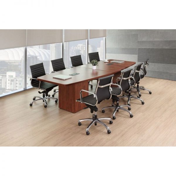 Boat Shape, Cube Base Conference Table 8-20 feet