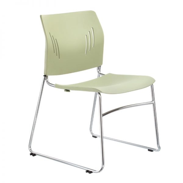 Colorful Poly Chrome Stacking Chair