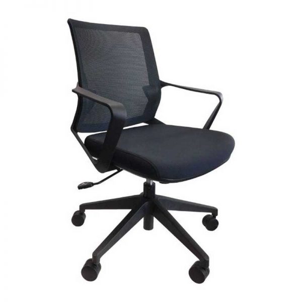 Julia Mid Back Mesh Chair - Black