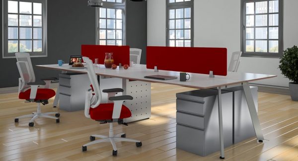 Desk Privacy Panels - Fabric