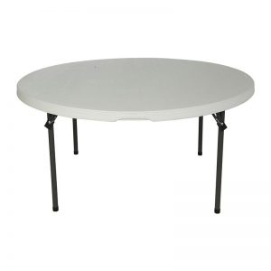 Round Plastic Folding Table, 60"