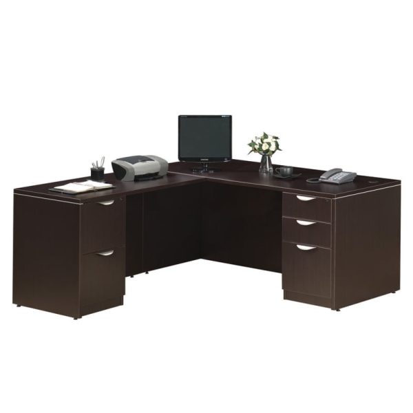 Standard L Desk, Deluxe Files