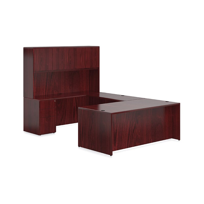 Veneer U Unit Executive Desk Hutch Office Furniture Ez Veneer U Unit Executive Desk Hutch