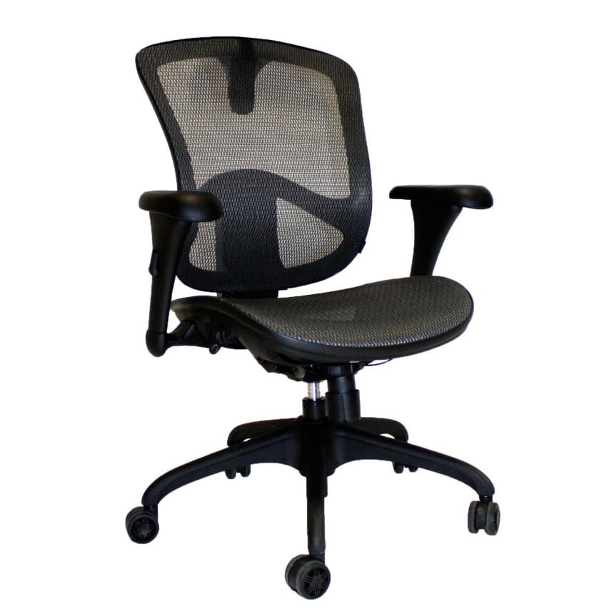 Mid Back Chair With A Mesh Seat Angle 3 