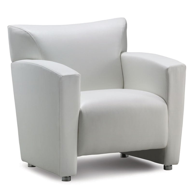 White Club Reception Chair Office Furniture Ez Denver Colorado