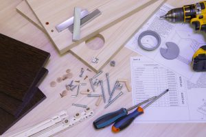how to put together office furniture - instructions and tools