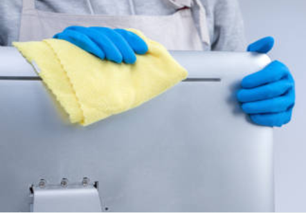 sanitizing and cleaning your office