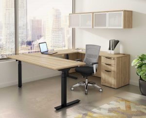 U-Shaped Stand Up Desk Suite