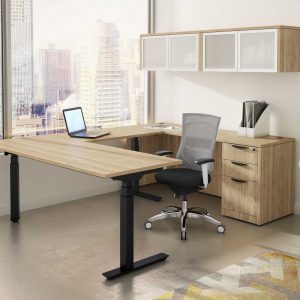 U-Shaped Stand Up Desk Suite