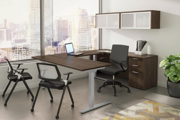 U-Shaped Stand Up Desk Suite