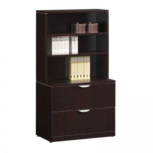 Two Drawer Lateral File & Bookcase Combo