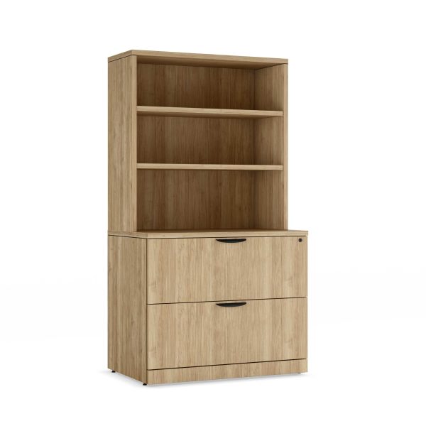 Two-Drawer-Lateral-File-&-Bookcase-Combo-Aspen