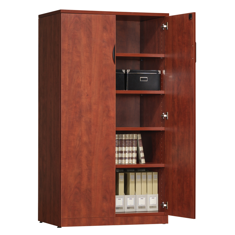 Tall Locking Storage Cabinet Open 