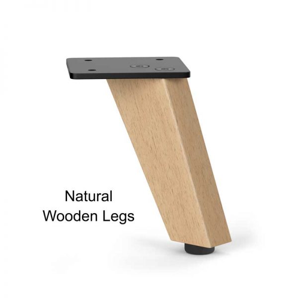 natural wooden conference room table legs