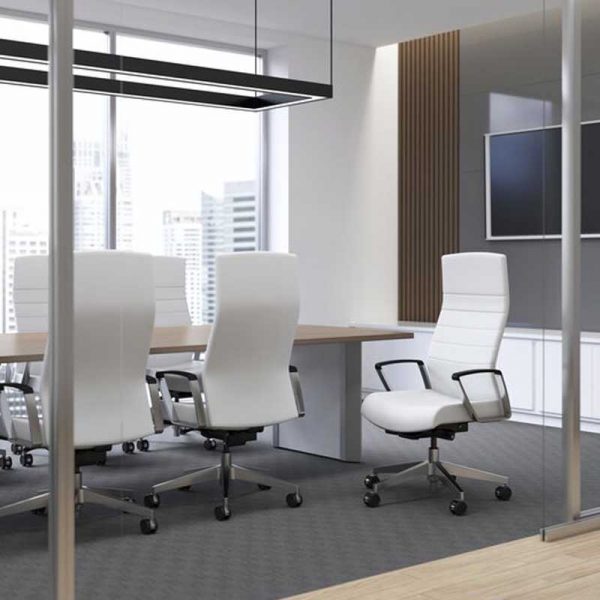 9 to 5 Seating - The NCE 306 - White Office Chair