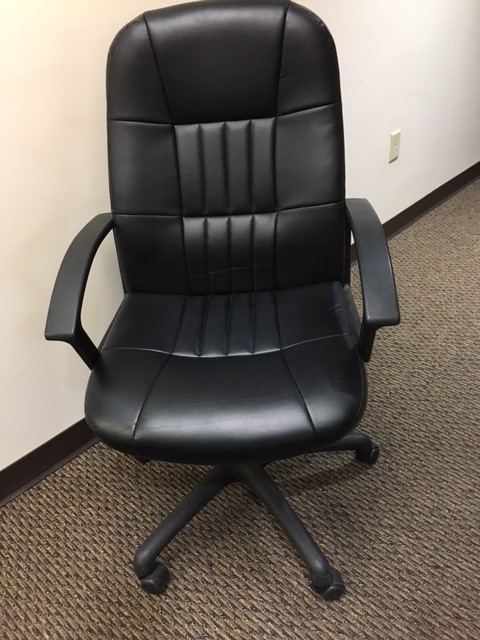 Used Office Chair - Leather Conference Seat