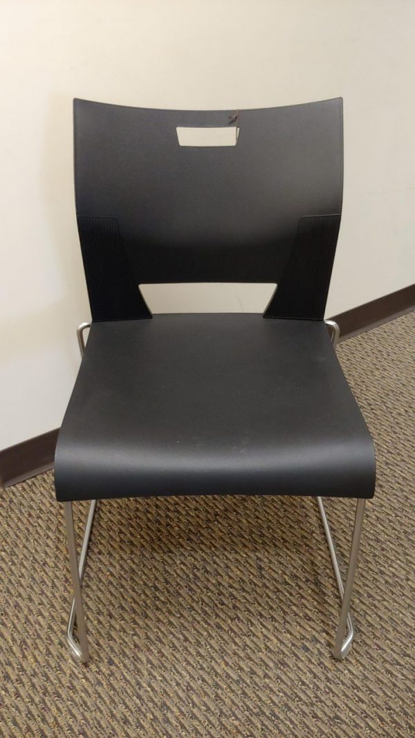 Black Duet Stacking Chair