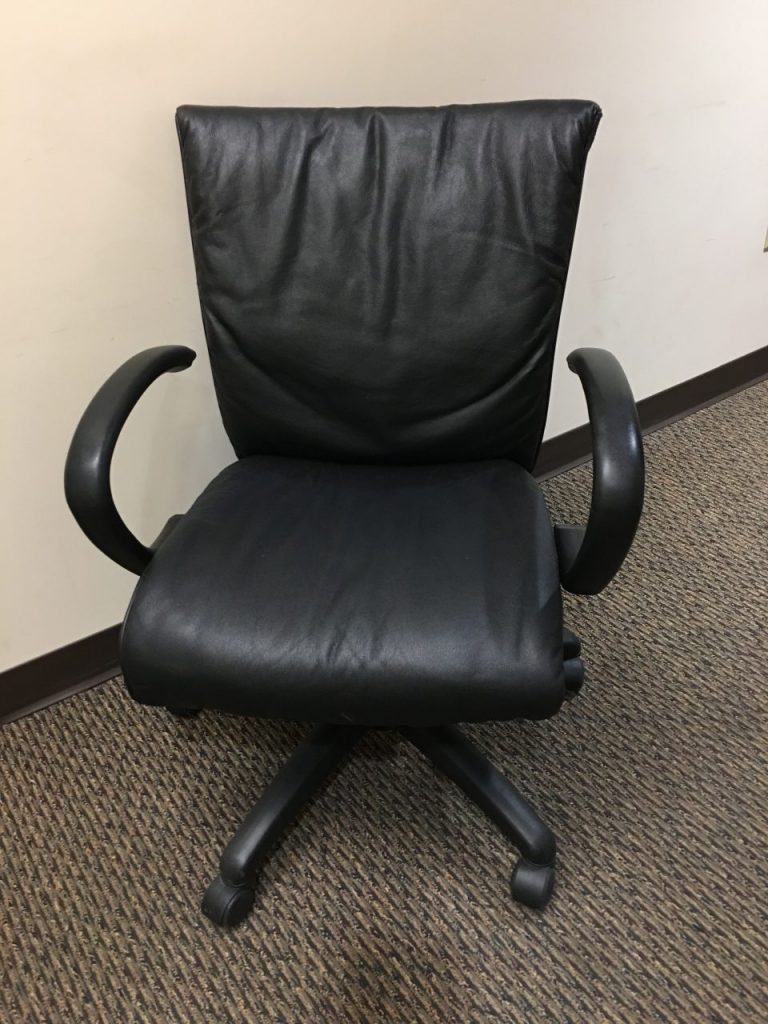Used Office Chair SitOnItSeating Leather Conference Chair 147