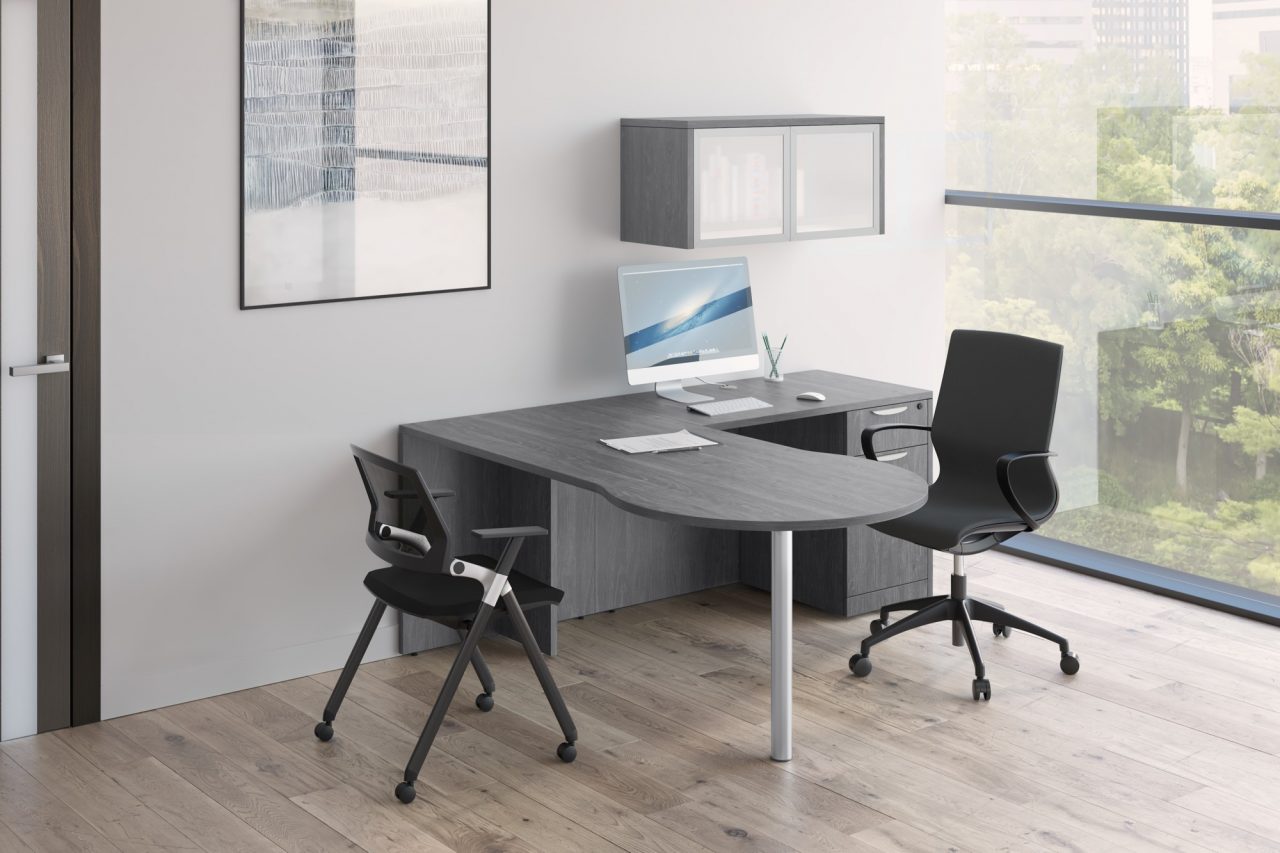 Contemporary L Desk Deluxe Files