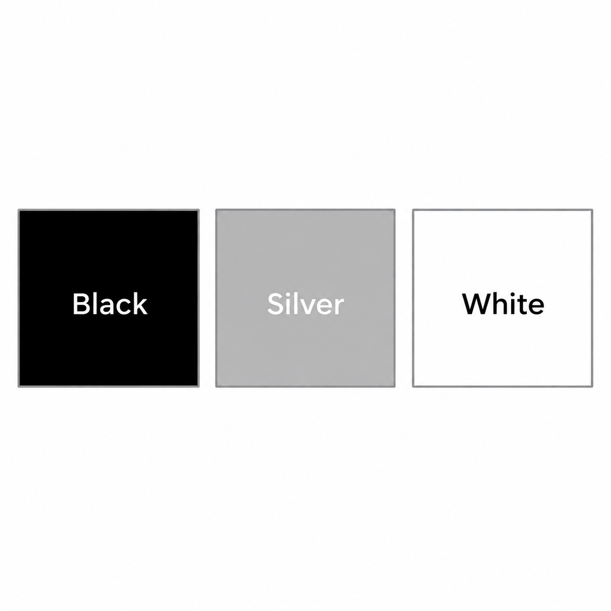 File cabinet color options shown - black, silver and white. Available at Office Furniture EZ