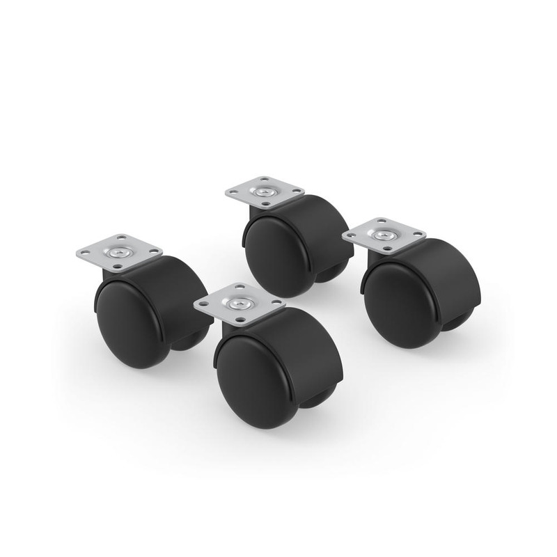 Pedestal file caster set (4). Available at Office Furniture EZ.