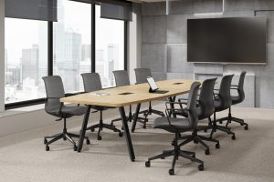 meeting table and chairs