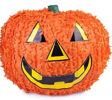 Halloween office pumpkin pinata