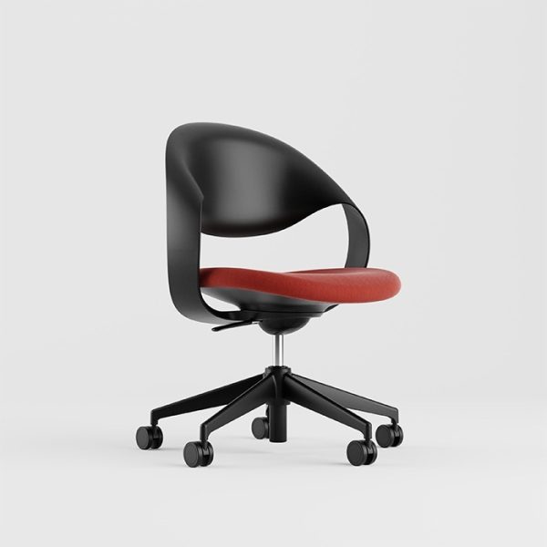 Loop Tilter Task Chair Red Cushion