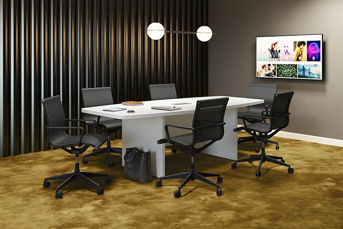 NOVA Mesh Series Chair at a Conference Table