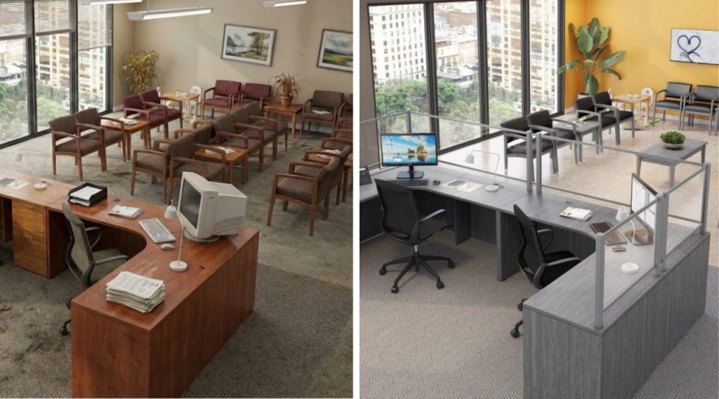 Before and After Office Furniture