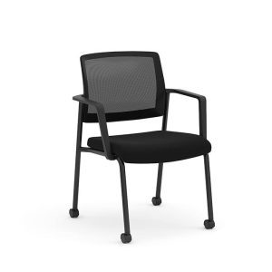 Daisy Guest Chair with Arms and Casters