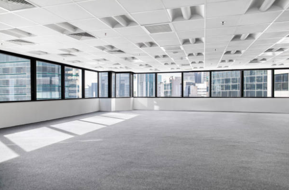 Office awaiting a space planning visit where measurements, power considerations, and compliance will be addressed