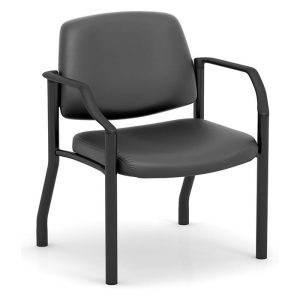 Heavy duty 400 lb capacity waiting room chair in gra