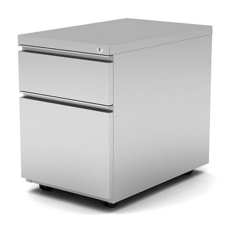 n9ne 2-Drawer Steel Mobile Pedestal for Denver Office Cubicles