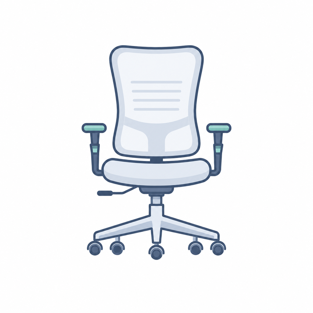 Icon of an ergonomic task office chair