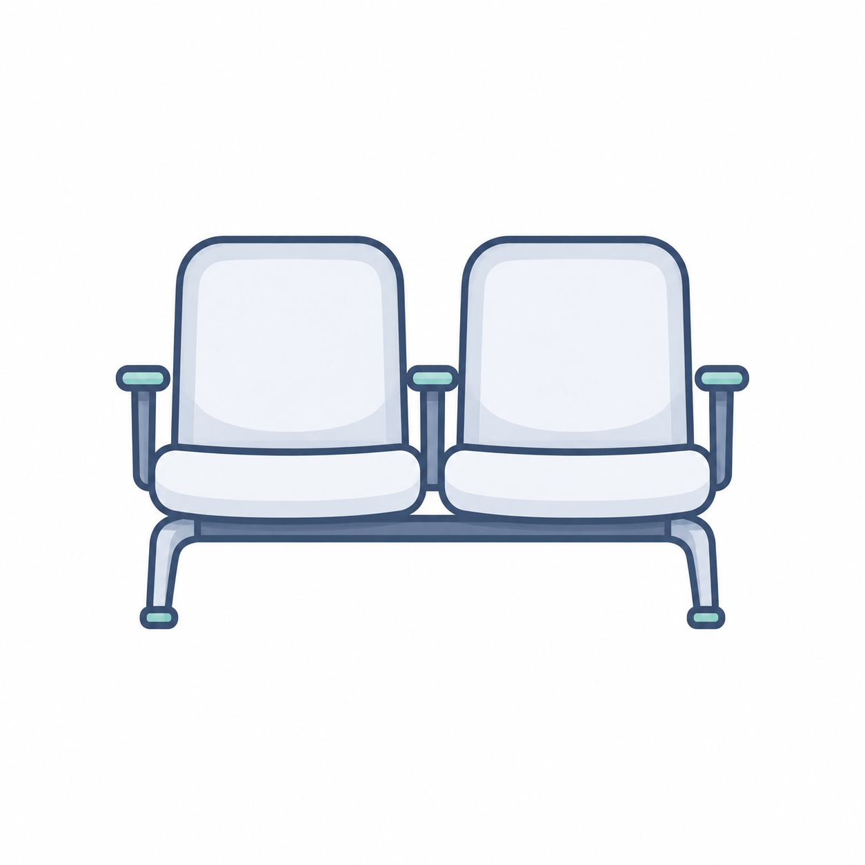 Icon of reception and waiting room seating
