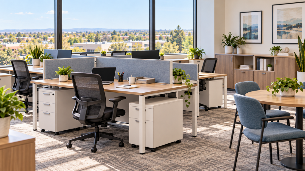 Open-plan office furniture for Englewood and Littleton businesses