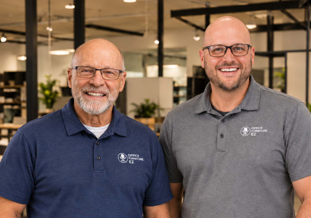 Co-Owners of Office Furniture EZ Gary Schwankl and Tim Schwankl